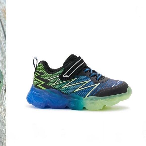 Baby Boys Light-Up Athletic Active Sneakers Shoes Size 7 - Picture 2 of 3